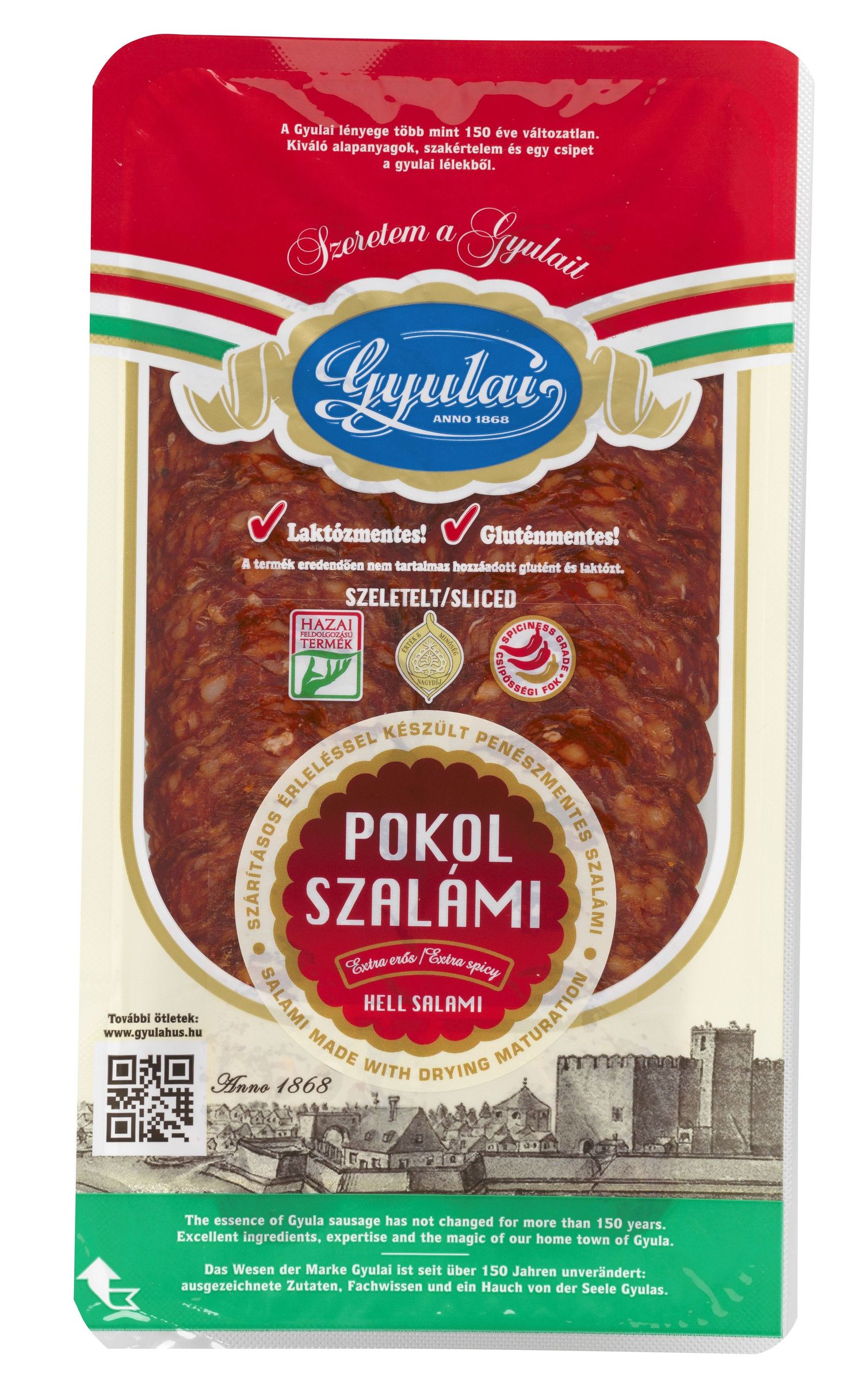 Gyulai Pokol szalámi szeletelt 70g